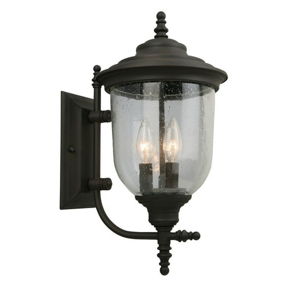 202876A-Eglo Lighting-Pinedale - Three Light Wall Sconce-Matte Bronze Finish