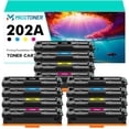 thumbnail image 1 of 202A 12-Pack Compatible Toner Cartridge for CF500A CF501A CF502A CF503A 202A Color LaserJet Pro M254dw M254dn M254nw Printer (3*Black,3*Cyan,3*Magenta,3*Yellow), 1 of 10