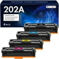 thumbnail image 1 of 202A Toner Cartridge Compatible for 202A 202X CF500A CF501A CF502A CF503A LaserJet Pro MFP M281cdw M281fdn Pro M254dw (Black Cyan Yellow Magenta, 4-Pack), 1 of 8