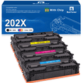 thumbnail image 1 of 202X Toner Cartridge Compatible for HP 202A 202X CF500X CF500A Toner  (4-Pack), 1 of 8