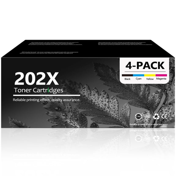 202X Toner Cartridge Compatible for 202X 202A Toner Cartridge for Color LaserJet Pro MFP M281fdw M254dw Printer (4 Pack)