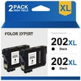 Epson 202XL Remanufactured Black Ink Cartridge 2Pack for Workforce WF