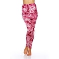 thumbnail image 1 of 203-07-S Tie Dye Skirted Womens Leggings, Red - Small, 1 of 1