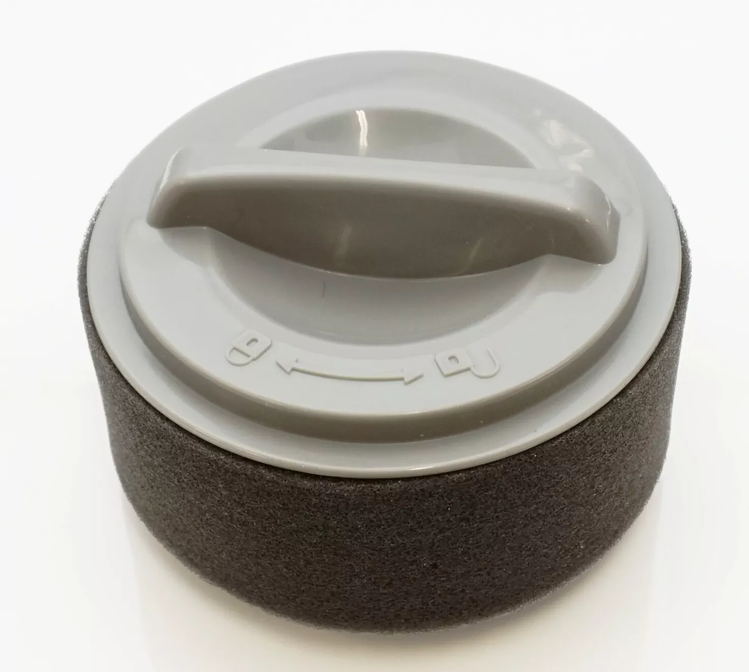 Gray Foam and Plastic Circular Vacuum Filter Assembly