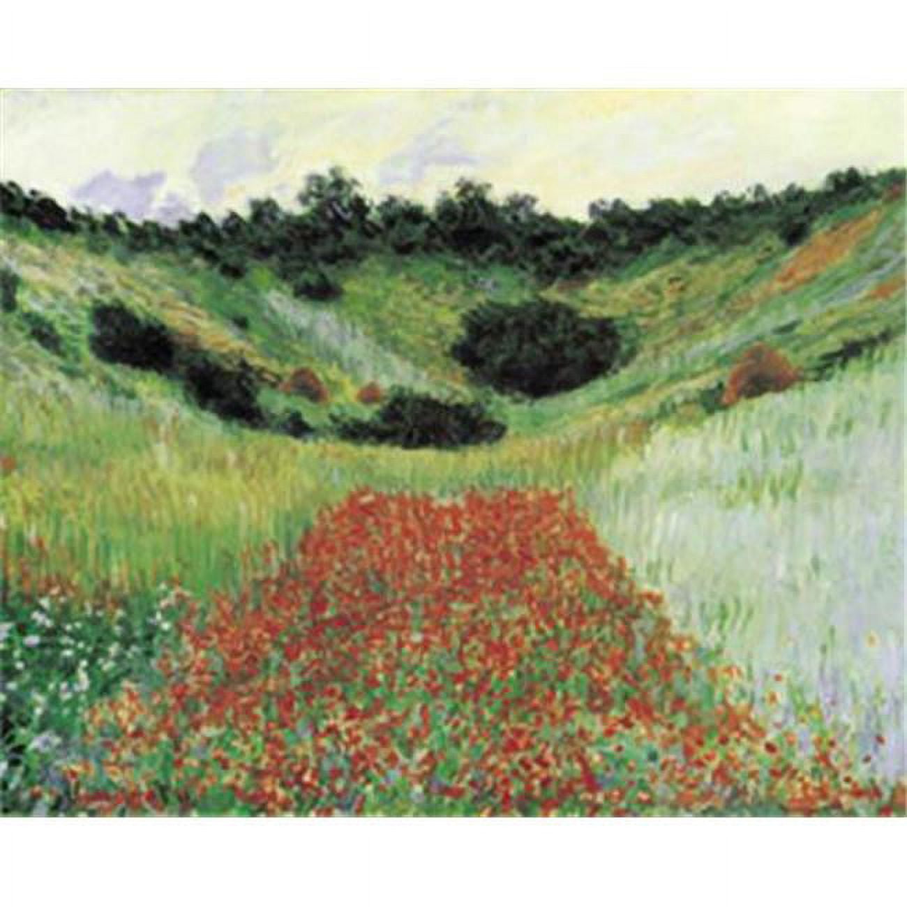 Poppy Field in a Hollow near Giverny, 1885 by Claude Monet