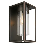 203032A-Eglo Lighting-Walker Hill - One Light Outdoor Wall Lantern-Oil Rubbed Bronze Finish