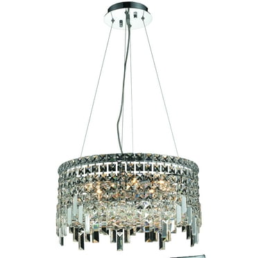 2031 Maxime Collection Hanging Fixture D20in H7.5in Lt:12 Chrome Finish (Royal Cut Crystals)