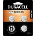 thumbnail image 1 of 2032 Lithium Battery, 4 Count (Pack of 1), Child Safety Features, Compatible with Key Fob, Tea Light Candles and Other Devices, CR2032 Battery, 1 of 4