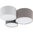 thumbnail image 1 of 203213A-Eglo Lighting-Ceiling Lights - 3-Light Ceiling Light - Taupe - White - And Grey Shades, 1 of 5