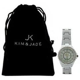 SKEENTUNER 2033L-WW White Stainless Steel Bracelet Watch by Kim & Jade for Women