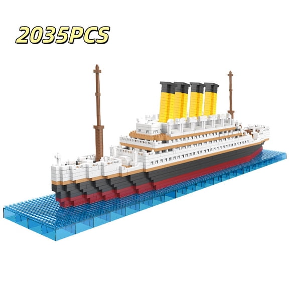 2035 PCS Titanic Architecture Micro Building Bricks Model Kit for Adults Detailed Architectural Display Model Ages 14+