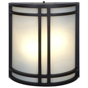 20362LEDDLP-BRZ/OPL Access Lighting Artemis-20W 2 LED Outdoor Wall Mount in Contemporary Style-10.25 Inches Wide by 11.5 Inches Tall-Bronze Finish-LED