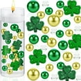 thumbnail image 1 of 2036PCS St Patricks Day Vase Filler Green Clover Floating Pearls DIY Vase Filler Set Holiday St Patricks Day Decoration（without Vase）, 1 of 5