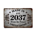 thumbnail image 1 of 2037 Limited Edition Metal Tin Sign, Vintage Pub Home Office Man Cave Wall Decor Tin Sign Vintage Metal Poster Living Room Bar Man Cave Home Wall Art Decor 8x12inch, 1 of 7