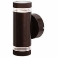 thumbnail image 1 of 20385MG-BRZ/CLR-Access Lighting-Poseidon-Two Light Wall Fixture-4.4 Inches Wide by 9 Inches Tall-Bronze Finish, 1 of 2