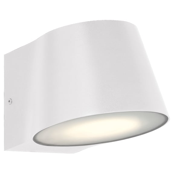 20390LEDDMG-WH/FST Access Lighting Ry - 34W 2 LED Outdoor Wall Mount-5.75 Inches Tall and 6.5 Inches Wide-White Finish