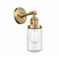 thumbnail image 1 of 203SW-BB-G314-Innovations Lighting-Dover-1 Light Wall Sconce in Traditional Style-4.5 Inches Wide by 12.75 Inches High   Brushed Brass Finish with, 1 of 3