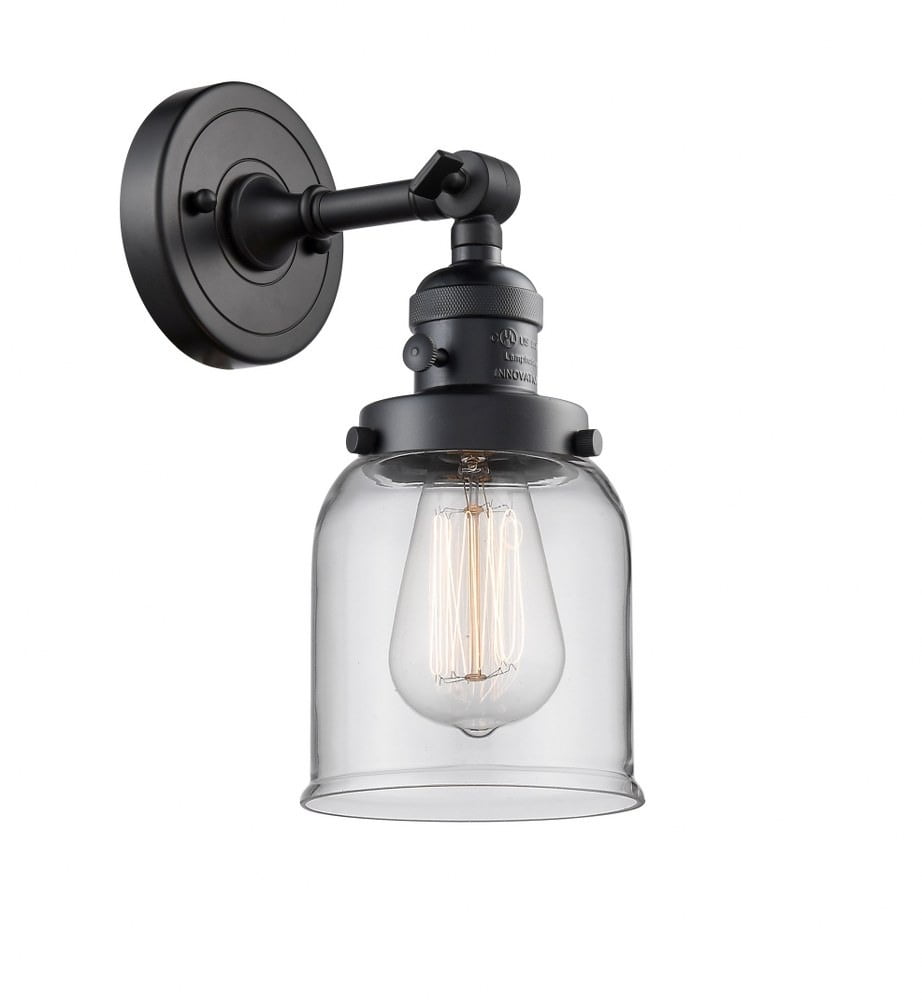 Elegant Black Dimmable Direct Wired 10" Wall Sconce