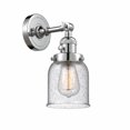 thumbnail image 1 of 203SW-PC-G54 Innovations Lighting Bell - 1 Light Wall Sconce In Industrial Style-10 Inches Tall and 5 Inches Wide-Polished Chrome Finish-Seedy Glass, 1 of 2