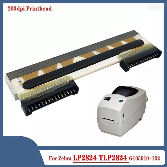 203dpi Printhead for Zebra LP2824 TLP2824 Thermal Label Printer G105910-102