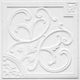 thumbnail image 1 of 204-Lilies And Swirls 2 ft. x 2 ft. PVC Glue-up or Lay in Ceiling Tile in White Matte (100 Sq.ft / Pack) - 25 Pieces, 1 of 1