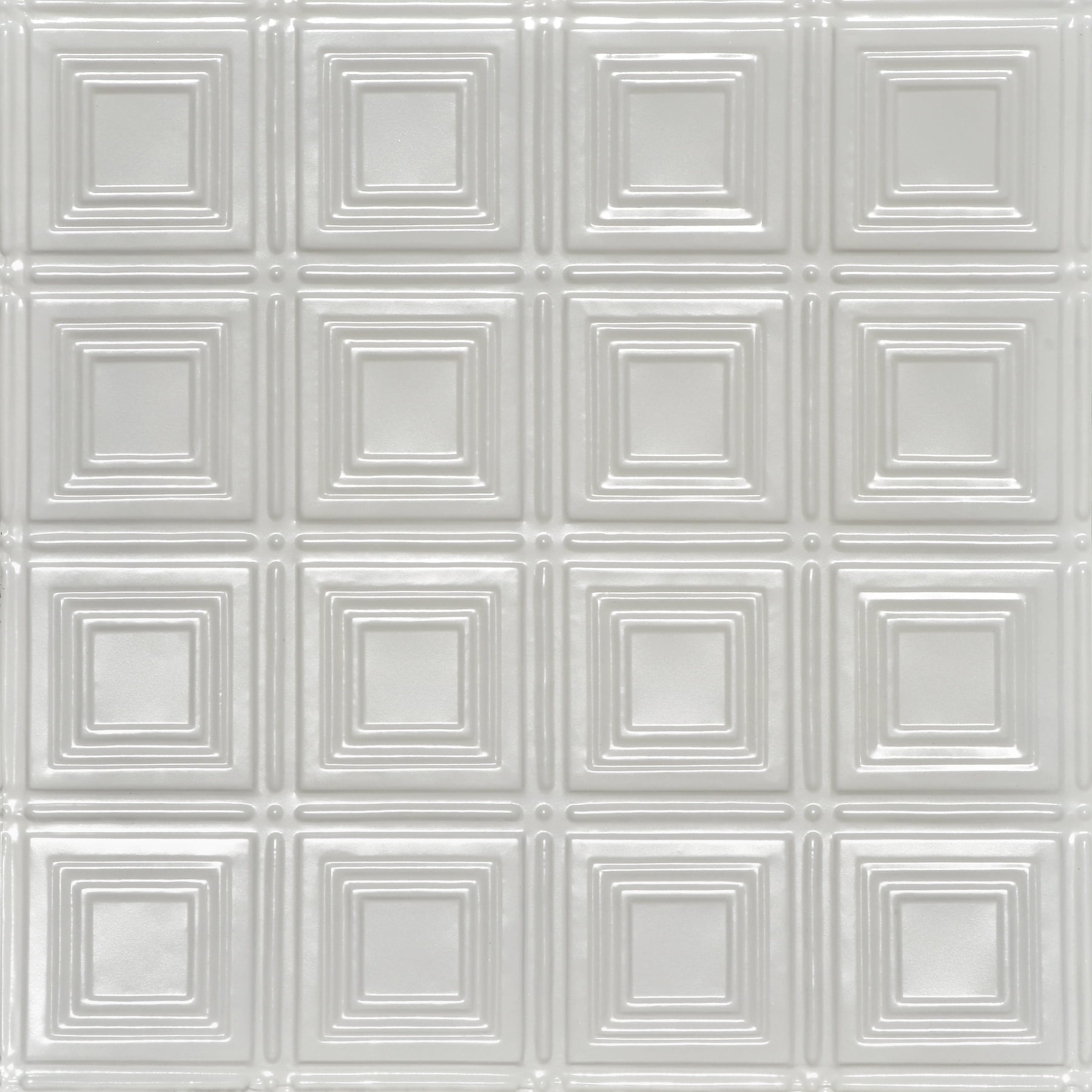 Eggshell White 2 ft x 2 ft Tin Ceiling Tile Set