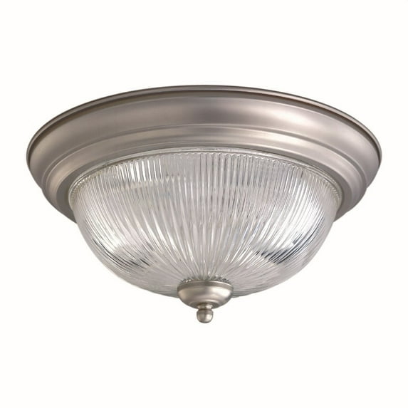2041-02-55-Forte Lighting-Groove - 2 Light Flush Mount-7.5 Inches Tall and 13.25 Inches Wide