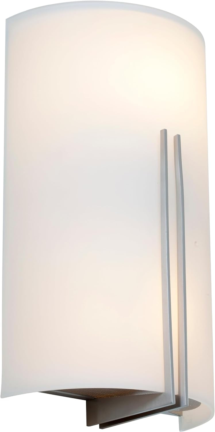 Prong Brushed Steel Dimmable LED Wall Sconce, Energy Star