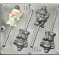 thumbnail image 1 of 2045 Snowman Waving Lollipop Chocolate Candy Mold, 1 of 1