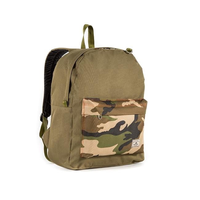 2045CB-OLI-CAMO Classic Block Backpack, Olive & Camo - Walmart.com