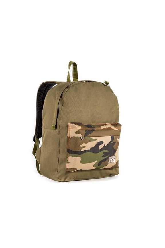 2045CB-OLI-CAMO Classic Block Backpack, Olive & Camo
