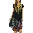thumbnail image 1 of 20469-NEW-BB-1X Riviera Sun Dress / Dresses for Women (Black / Multicolor, 3X), 1 of 3