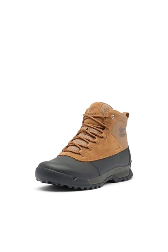 2047401 SOREL MEN'S BUXTON LITE LACE BOOT SIZE 7 ELK/BLACK