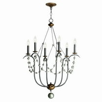 20486GN Maxim Lighting Formosa - 6 Light Chandelier-36.5 Inches Tall and 27 Inches Wide-Golden Noir Finish -Traditional Installation