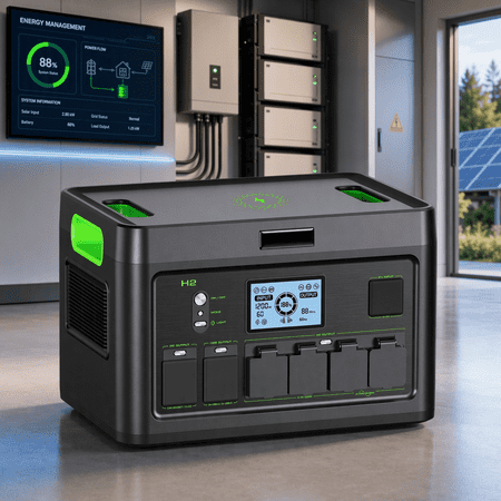 1850Wh 2380W LFP Portable Max Power Station Backup Camping/RV/Road Trip