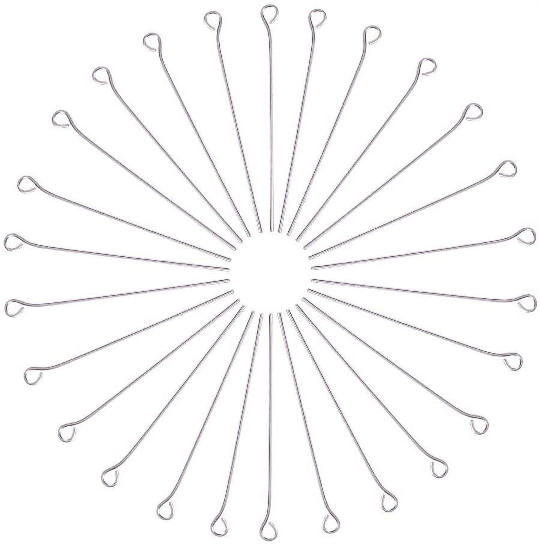 PH PandaHall 1200pcs 4 Sizes Ball Head Pins Eye Pins Flat Head Pins 304 Stainless Steel Jewelry Making Pins Findings For Earring Pendant Jewelry Necklace Bracelet DIY Crafts Making