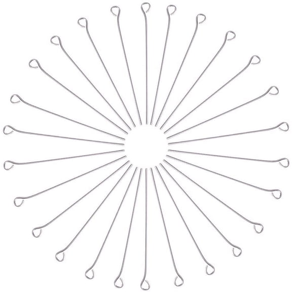 205 Pcs 304 Stainless Steel Head Pins Findings Eye Pin Length 1.5 Inch 23-Gauge