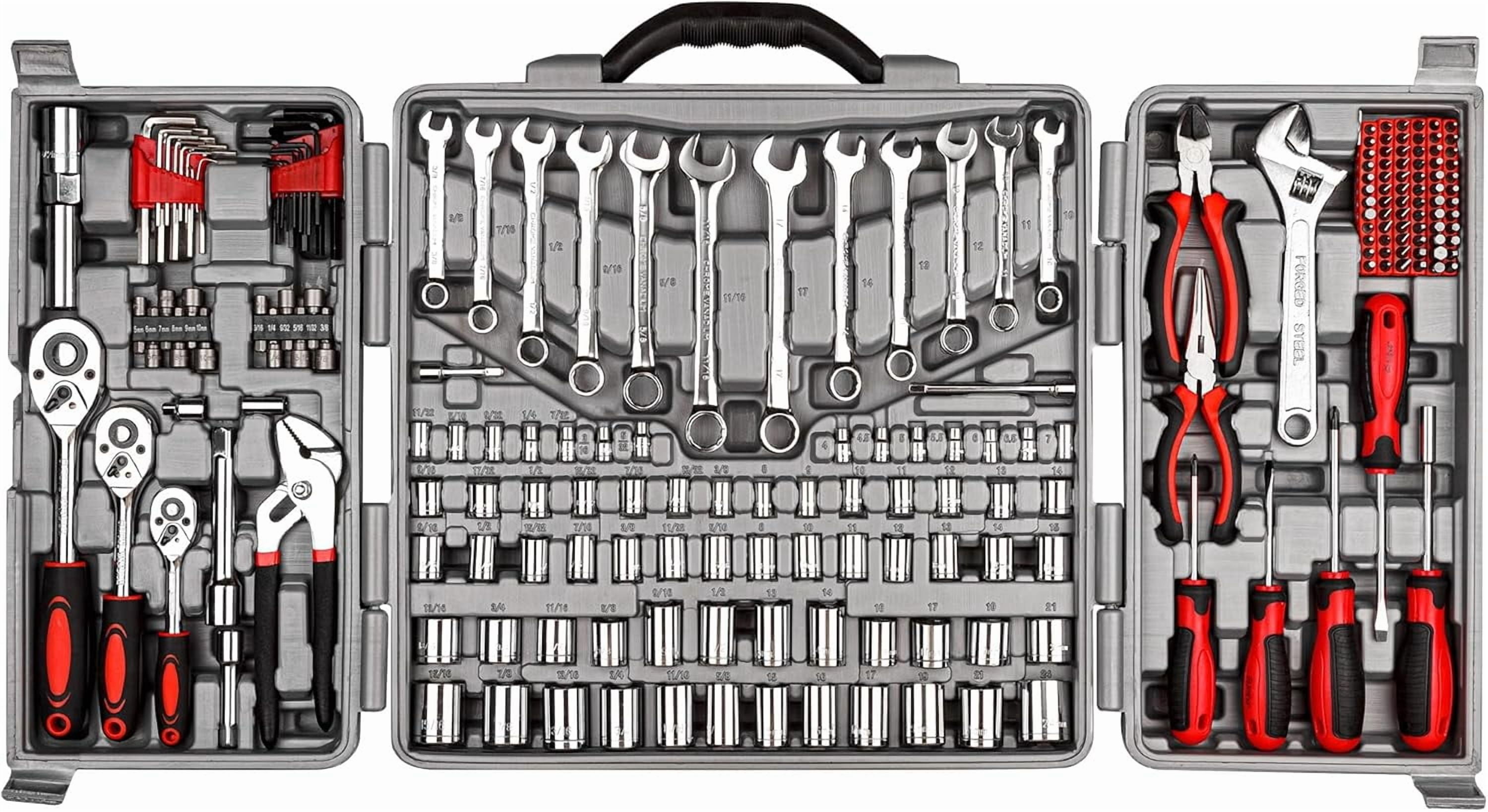 205 count Ratchet Wrench Tool Set 1/4