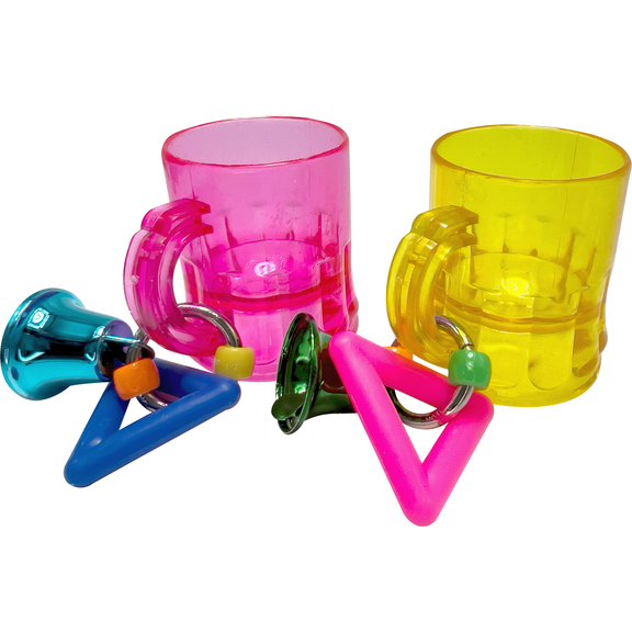 2050 Geo Mug Ringers Pk2 Mandarin Bird Toys by M&M