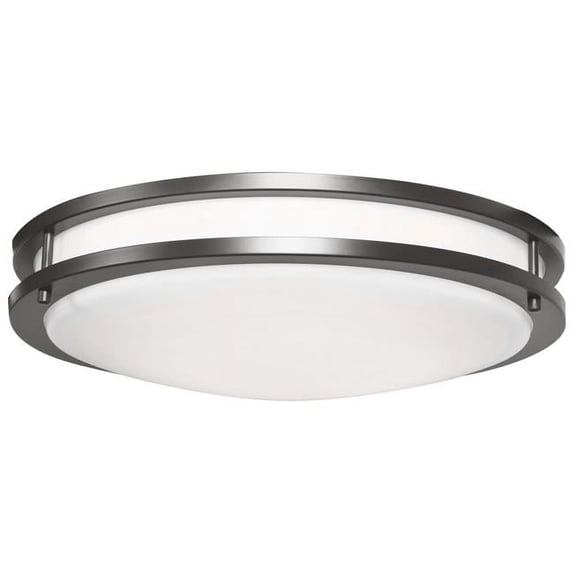 20503LEDD-BRZ-ACR Solero II 19 in. Bronze LED Flush Mount Ceiling Light, Acrylic Lens