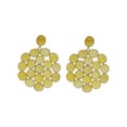 thumbnail image 1 of 205144Y Gallery Lemon Quartz Mosaic Earrings in 925 Sterling Silver, 1 of 1