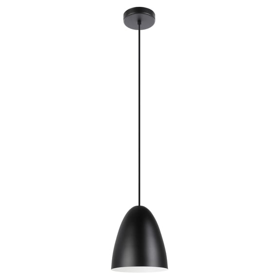 205418A-Eglo Lighting-Sarabia - 1 Light Pendant-8.66 Inch Tall and 7.48 Inch Wide-Black/Matte White Finish