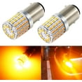 Side Led Light Yellow 2057 1157 Orange Yellow LED Bulbs Super Bright 3014 72-SMD 1034 2357 ...