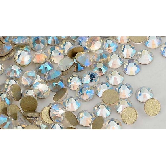2058 14 Cut Blue Moonlight Glass Crystal Flat Back Non Hotfix Rhinestones SS10 1 Bulk (1440 pieces per Bulk)