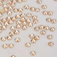 thumbnail image 1 of 2058 14 Cut Champagne Effect Glass Crystal Flat Back Non Hotfix Rhinestones SS12 Bulk (1440 pieces per Bulk), 1 of 2