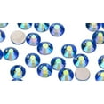 thumbnail image 1 of 2058 14 Cut Light Sapphire AB Glass Crystal Flat Back Non Hotfix Rhinestones SS12 Bulk (1440 pieces per Bulk), 1 of 1