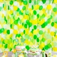 thumbnail image 1 of 205Ft Yellow Green Party Decorations Ombre Green Yellow Circle Dot Backdrop Garland Tissue Paper Polka Dots Hanging Streamer for Spring Summer Birthday Engagement Wedding Bridal Shower Party Supplies, 1 of 10