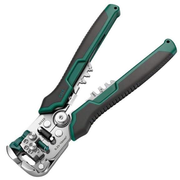 205Mm Carbon Steel Automatic Wire Stripper Cutter Crimper Tool Wire Cutter For Electrical Wiring And DIY Projects