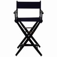 thumbnail image 1 of 206-32-032-10 30 in. Extra-Wide Premium Directors Chair, Black Frame with Navy Color Cover, 1 of 1