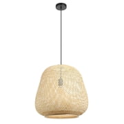 206044A Eglo Lighting Dembleby - 1 Light Pendant-19 Inches Tall and 20 Inches Wide-Black Finish
